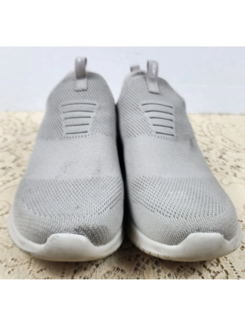 Skechers Air-Cooled Memory Foam Women's Gray Slip On Shoes Size 9.5 (US)